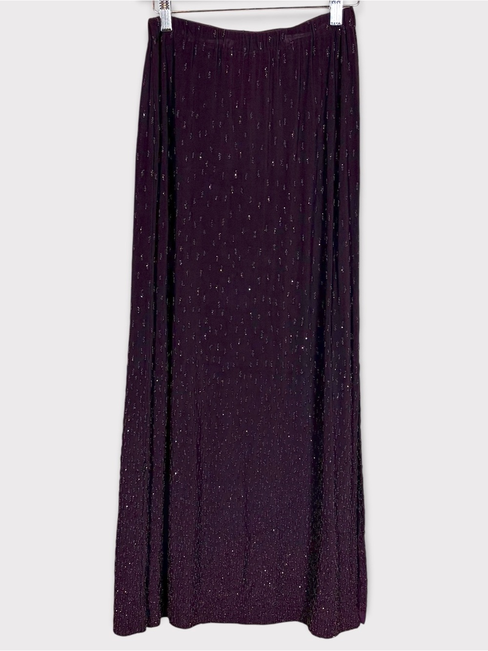 Barbara Lesser Beaded Embellished Maxi Skirt Medium Fairy Grunge Whimsigoth Glam